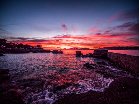 cote d'azur french riviera antibes cannes cap couleur sunset