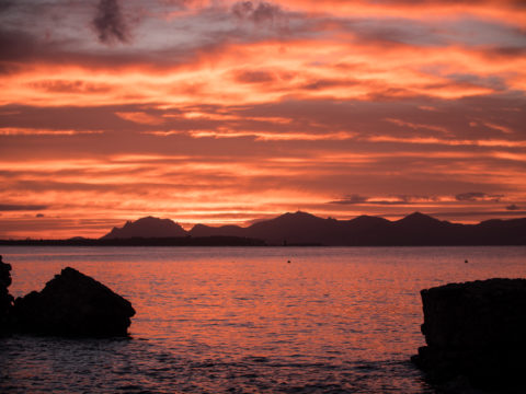cote d'azur french riviera antibes cannes cap couleur sunset
