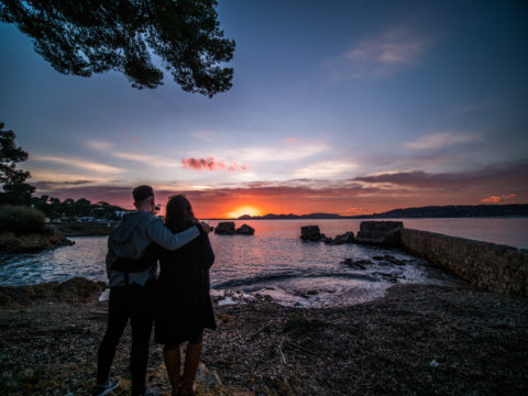 cote d'azur french riviera antibes cannes cap couleur sunset famille regard horizon